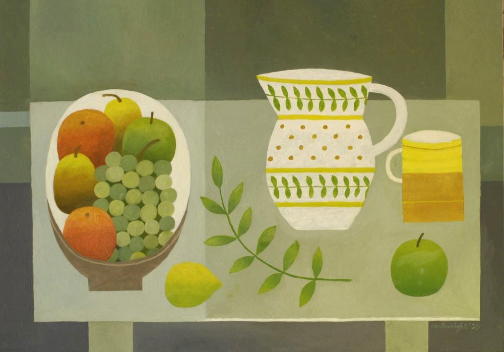 grey still life painting reg cartwright 2025